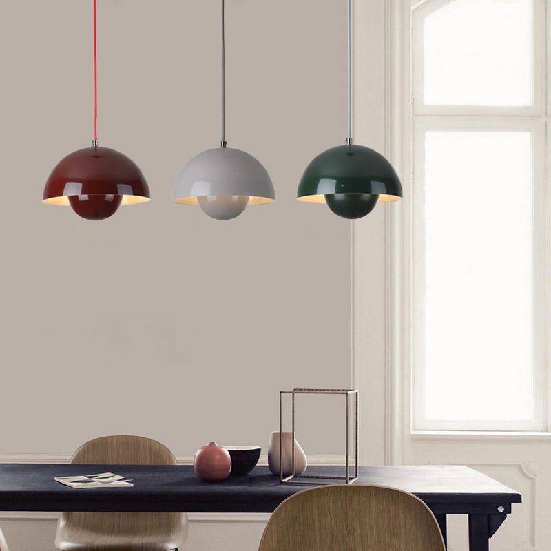 Suspension scandinave LED Aluminium Rond Design moderne Couleurs E27 | Restfield