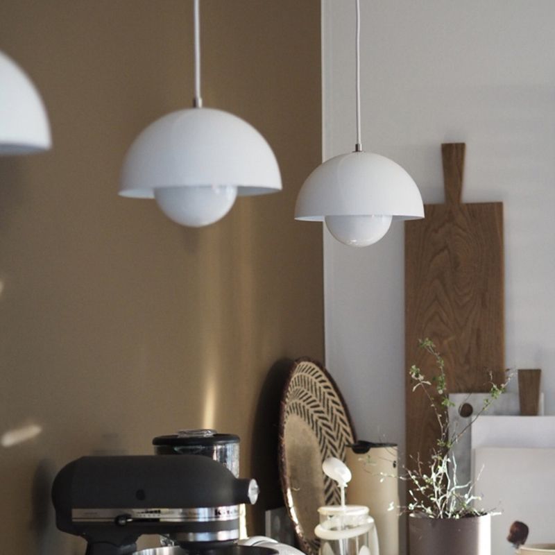 Suspension avec jardinière, design scandinave, métal E27, lumière blanc chaud, câble réglable, pour salon ou cuisine | Sansoti