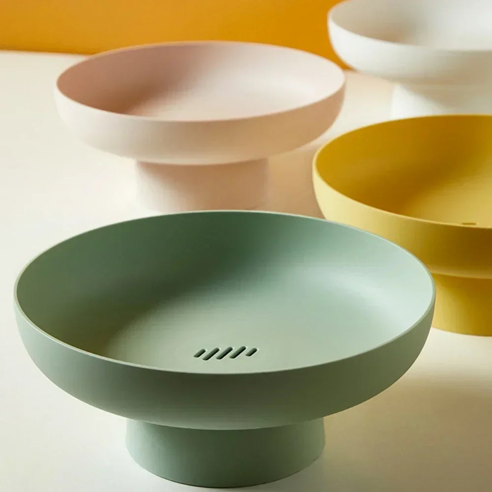 Moderne Fruitschaal met Strak Ontwerp – Ideaal voor Fruit, Brood en Decoratie | Ø 25 cm | Veelzijdig Gebruik in Elke Ruimte | Scandinavisch Keukendesign | Sansoti