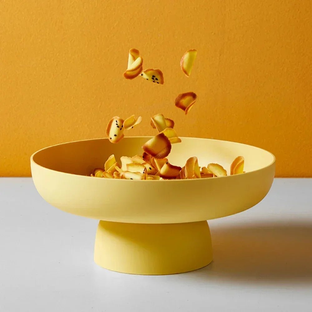 Moderne Fruitschaal met Strak Ontwerp – Ideaal voor Fruit, Brood en Decoratie | Ø 25 cm | Veelzijdig Gebruik in Elke Ruimte | Scandinavisch Keukendesign | Sansoti