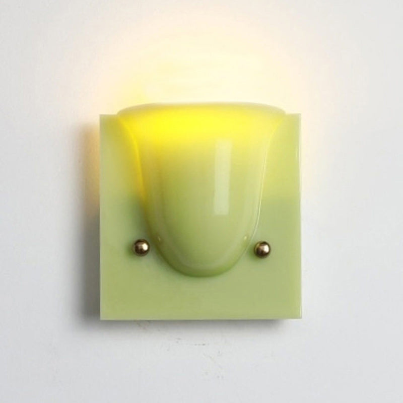 Mollo Wandlamp — Organische Hars & IJzer Wandverlichting | Sansoti