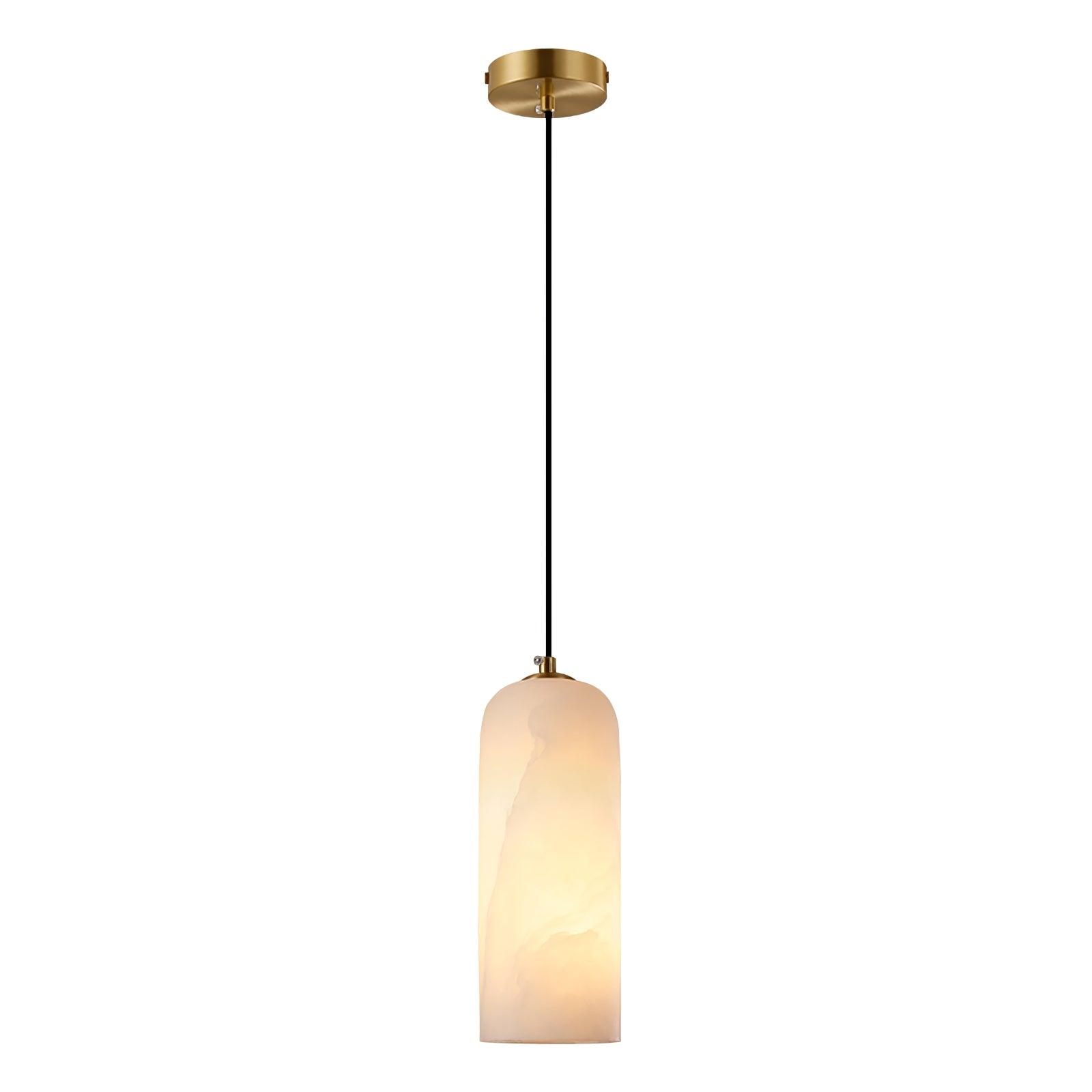 Alabasten Hanglamp met Gevlochten Snoer – Natuursteen Verlichting van Enkel Lichtpunt tot 21-Lichts Cluster – Mid-Century Modern Stijl Eetkamer Hanglamp met E12/E14 Fitting | Sansoti