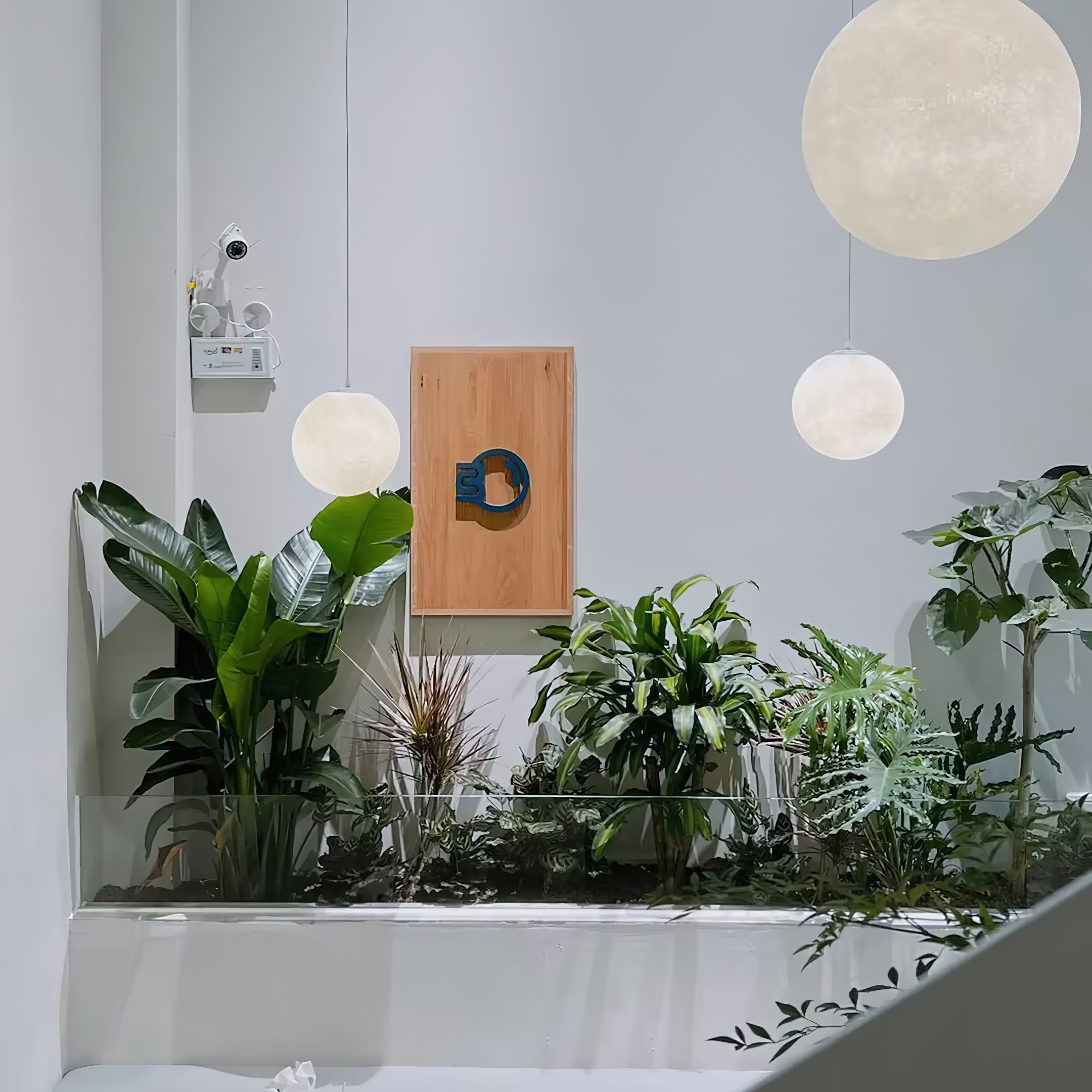 Maan Hanglamp – Realistische Textuur – 8 Maten Beschikbaar – Romantische Maanbol voor Slaapkamer Eetkamer Kinderkamer – Dimbaar Warm Licht – Schuine Plafondadapter Inbegrepen | Sansoti