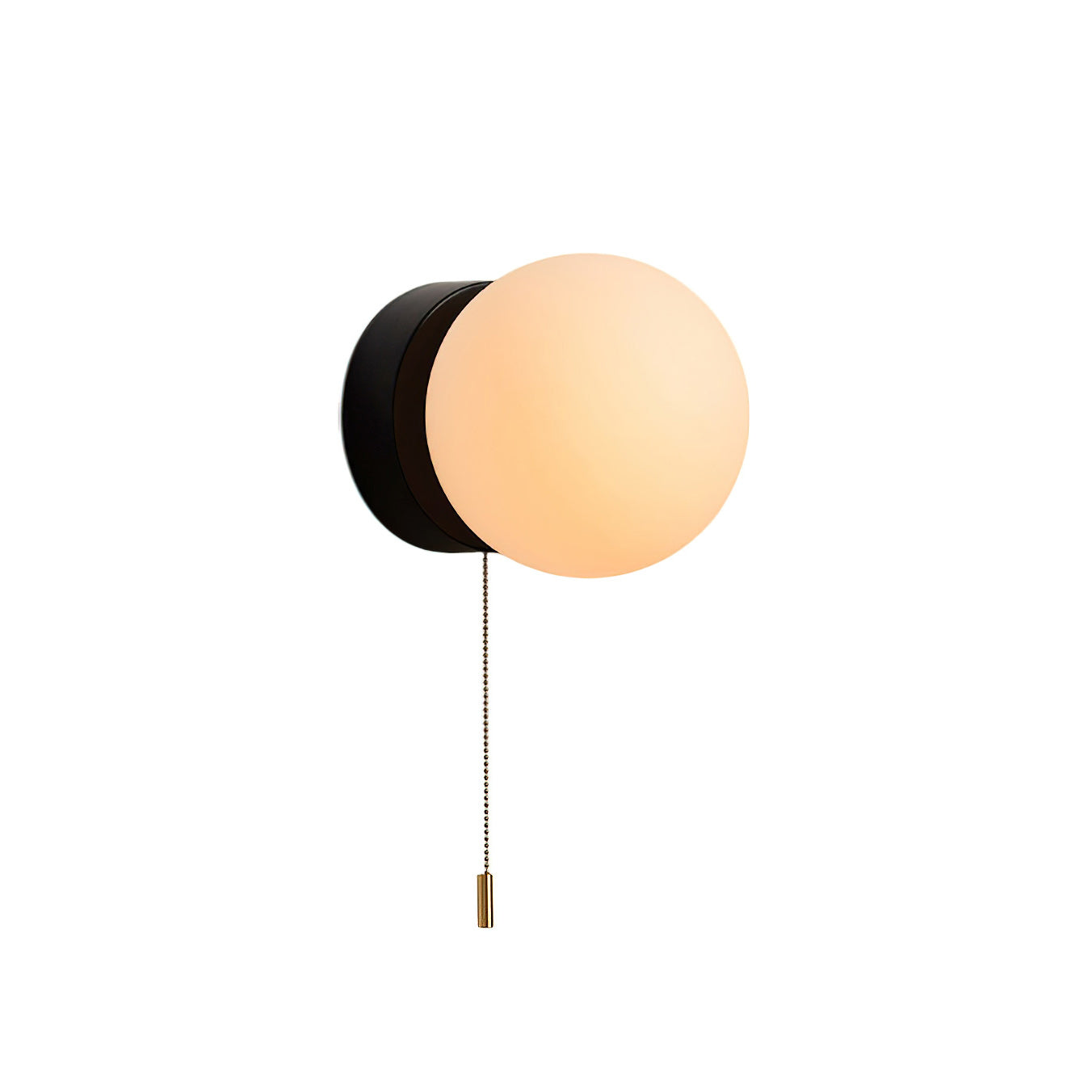 Glazen Wandlamp Scandinavisch Design met Ronde Bolkap Wit Glas G9 Fitting Compact & Modern Sfeervol voor Slaapkamer Hal | Sansoti