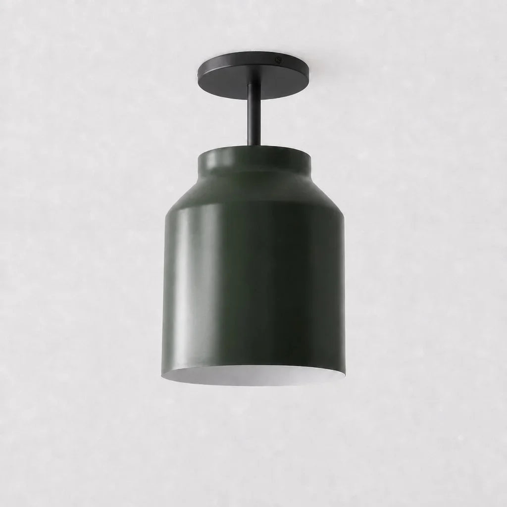 Minimalistisch Plafondlamp Mat Metaal Scandinavisch Design Beige Smokey Grijs | Sansoti