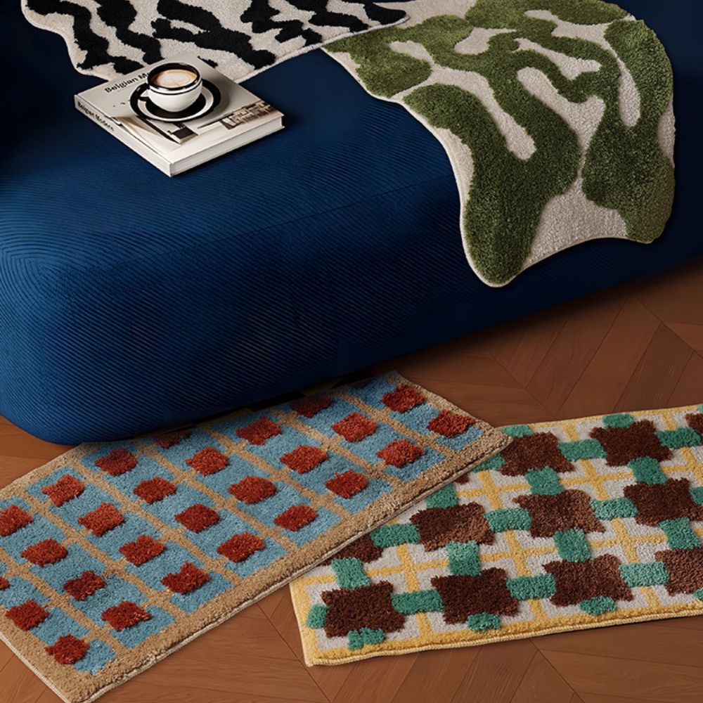 Marokkaanse Badmat Antislip met Sneldrogende Oppervlak – Zachte Badkamermat 40x60cm 50x80cm 60x90cm | Sansoti