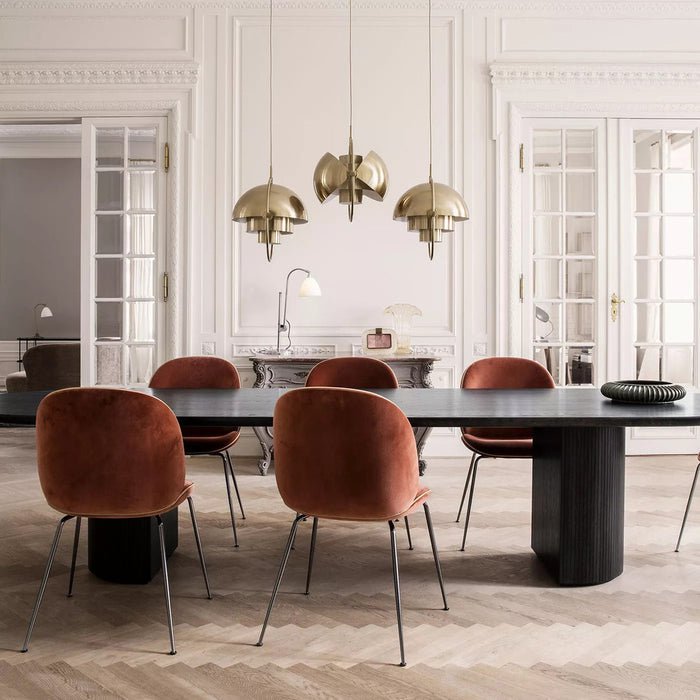 Hanglamp metaal staal E27 zwart messing eettafel woonkamer Scandinavisch design hanglamp draaibare kap modern | Sansoti