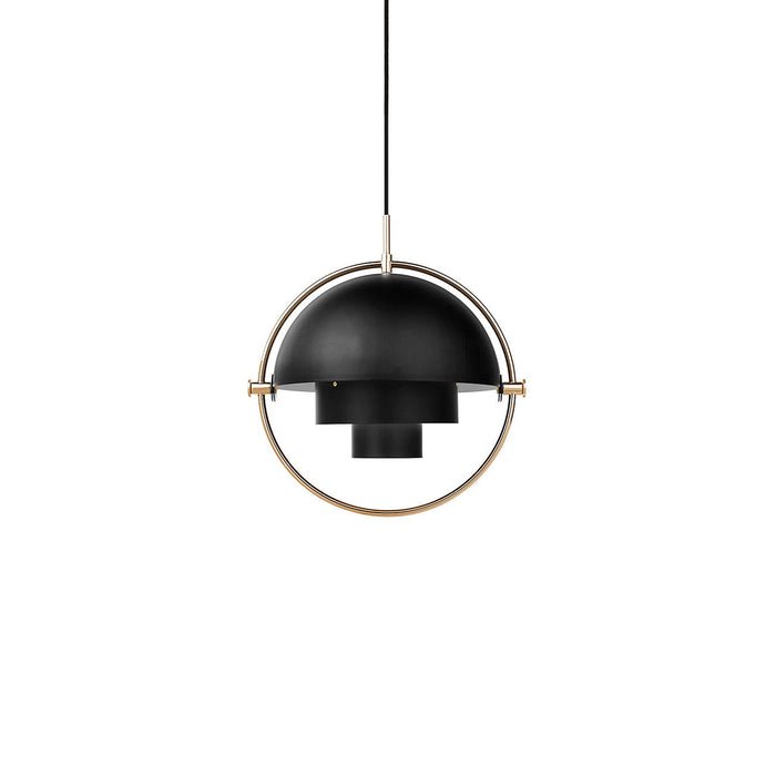 Hanglamp metaal staal E27 zwart messing eettafel woonkamer Scandinavisch design hanglamp draaibare kap modern | Sansoti