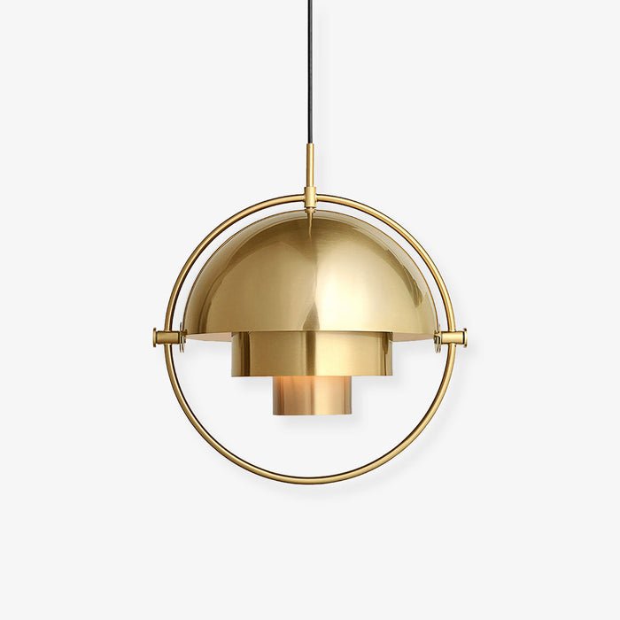 Hanglamp metaal staal E27 zwart messing eettafel woonkamer Scandinavisch design hanglamp draaibare kap modern | Sansoti