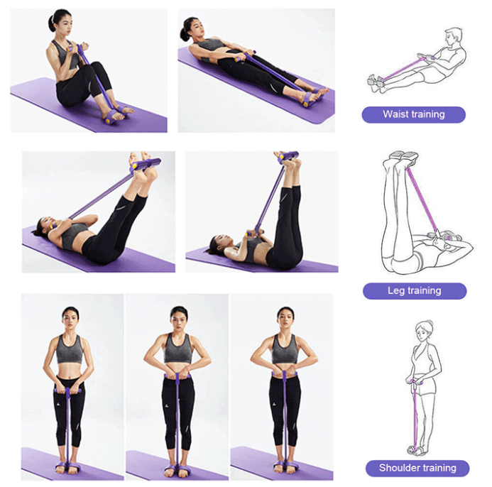 Multifunctionele Weerstandsband voor Full-Body Workouts – Compacte Fitnesstrainer | Sansoti