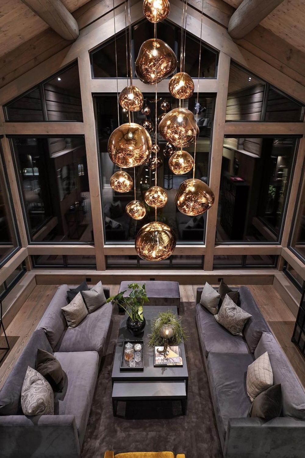 Hanglamp Modern Gesmolten Glas Effect ø18-48 cm Chroom Goud Rosé Goud met Spiegelreflectie voor Eetkamer Woonkamer | Sansoti