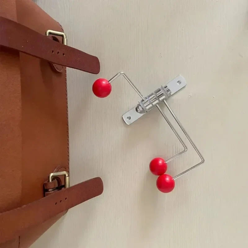 Wandkapstok Metaal Retro 3 of 4 Haken Zwart Wit Groen Rood Hal Slaapkamer | Sansoti