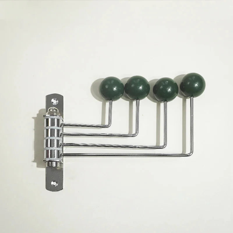 Wandkapstok Metaal Retro 3 of 4 Haken Zwart Wit Groen Rood Hal Slaapkamer | Sansoti