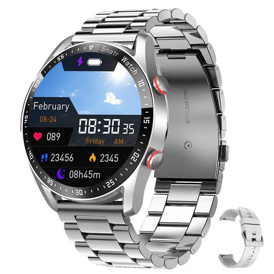Multifunctional Health Watch with Heart Rate Monitor and Blood Pressure Measurement – Waterproof Smartwatch with Rechargeable Battery | Sansoti