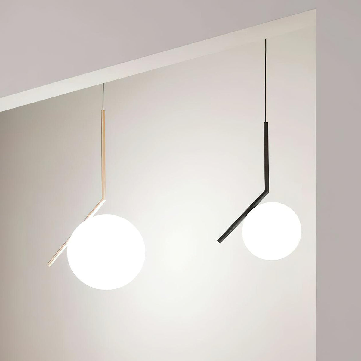 Glazen Hanglamp Messing Ø20cm Dimbaar Modern Design Eettafel Woonkamer Keuken Verlichting Elegant Sfeervol | Sansoti