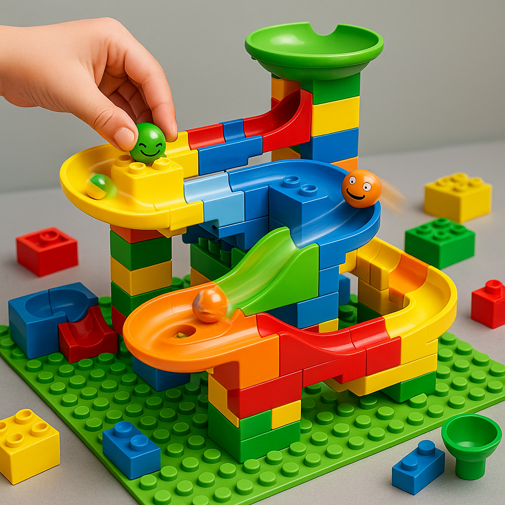 Modulaire Knikkerbaan Bouwspeelgoed Kunststof voor Kinderen Creatief Educatief Constructieset | Sansoti