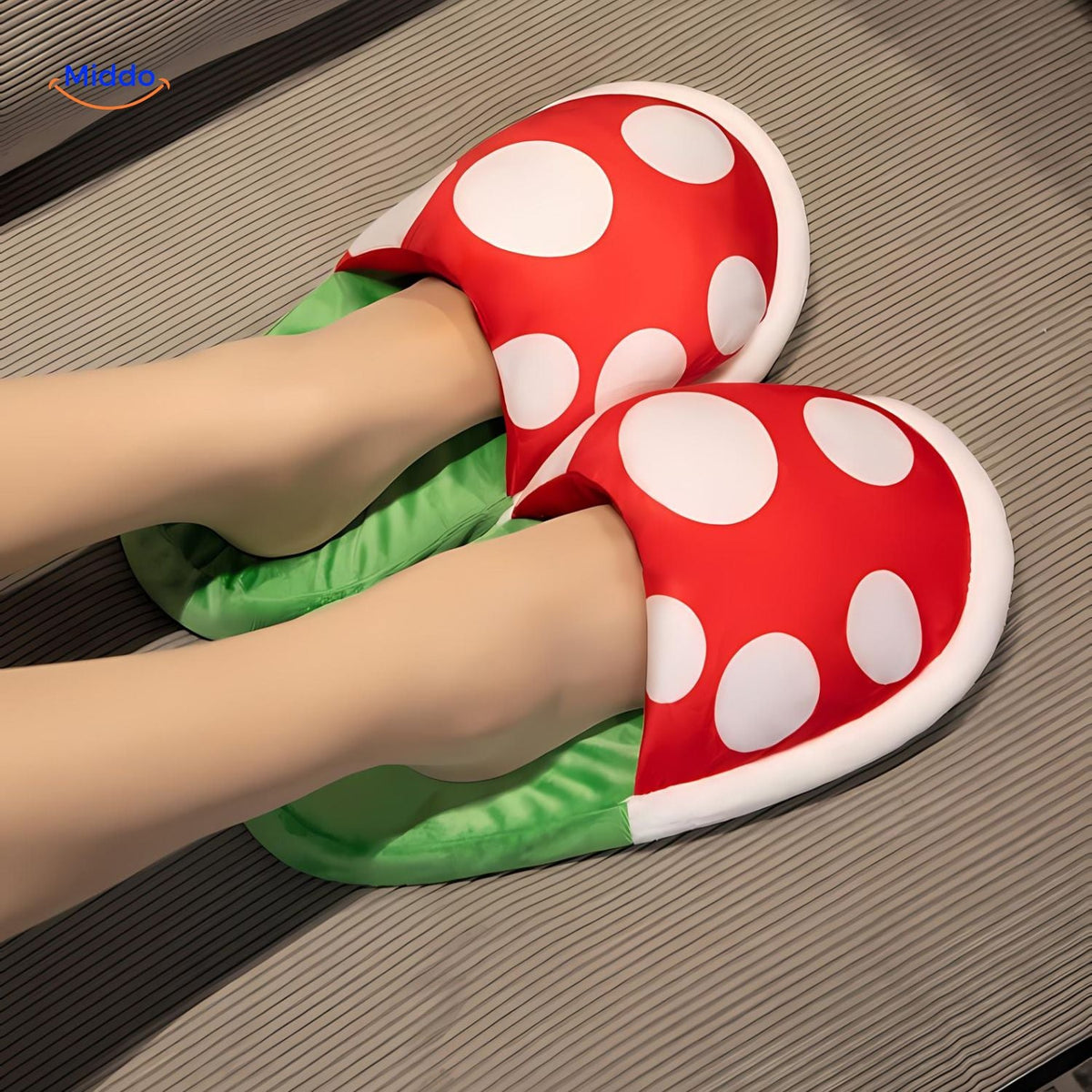 Paddenstoel Huisslippers Katoen Maat 36-42 Zachte Warme Pantoffels Anime Game Unisex Indoor Schoenen | Sansoti