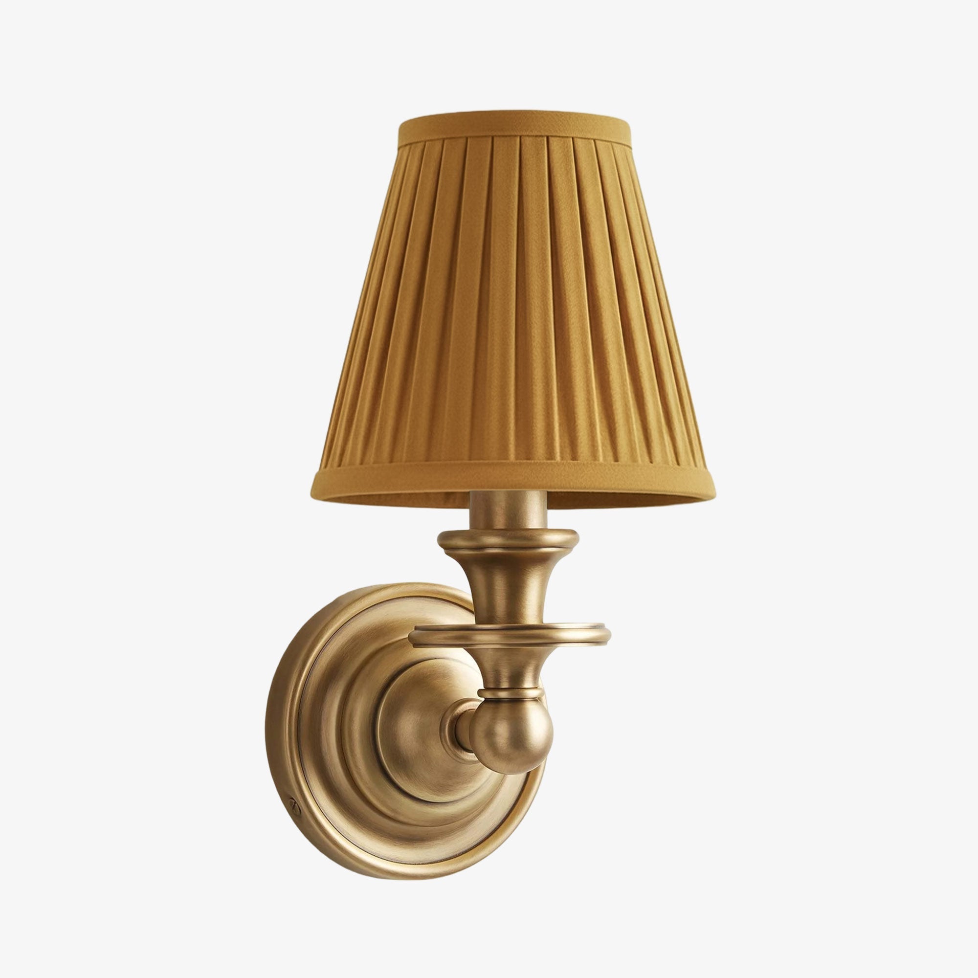 Wandlamp met stoffen kap en zwanenhalsarm – smeedijzeren armatuur met verstelbare leeslamp | Sansoti