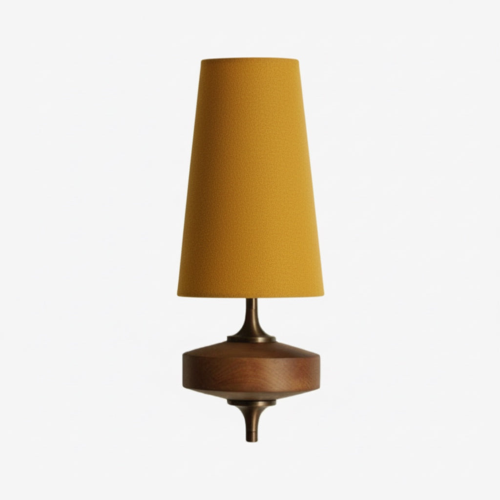 Retro Wandlamp met Stoffen Kap – Vintage Verlichting voor Slaapkamer | Sansoti