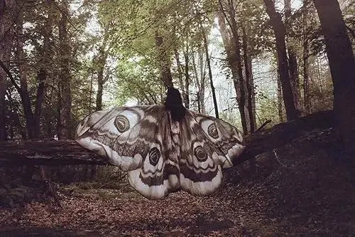 Nachtvlinder Cape Grey Moth – Elegante Vleugelomhang voor Creatieve Momenten | Sansoti