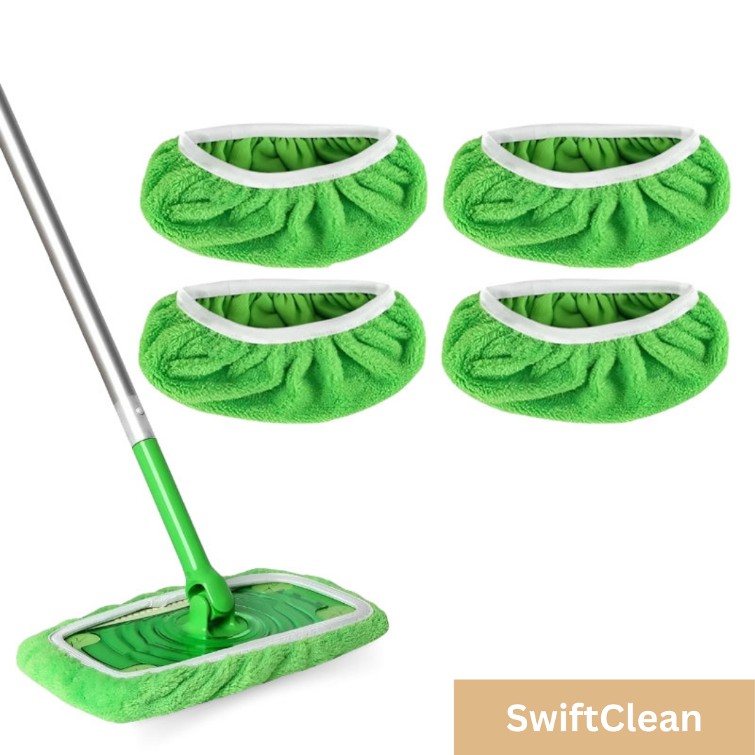 Herbruikbare Microvezel Dweilpads – Milieuvriendelijk & Wasbaar – Past op Alle 10 inch Moppen – Duurzaam Schoonmaakmateriaal | Sansoti
