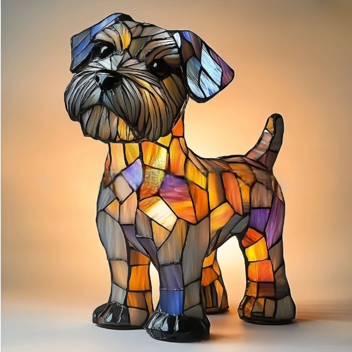 Sfeervolle LED Nachtlamp Hond – Dierenlamp met Warm Licht – USB Bediening – 15 cm Decoratief Hondenrassenlamp voor Kinderkamer Nachtkastje | Sansoti