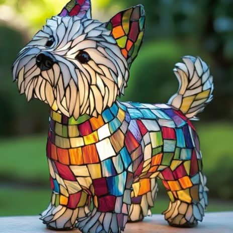 Sfeervolle LED Nachtlamp Hond – Dierenlamp met Warm Licht – USB Bediening – 15 cm Decoratief Hondenrassenlamp voor Kinderkamer Nachtkastje | Sansoti