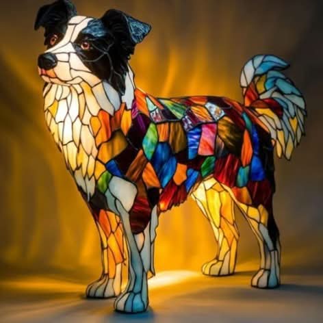 Sfeervolle LED Nachtlamp Hond – Dierenlamp met Warm Licht – USB Bediening – 15 cm Decoratief Hondenrassenlamp voor Kinderkamer Nachtkastje | Sansoti