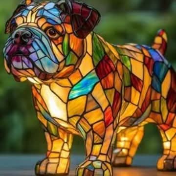 Sfeervolle LED Nachtlamp Hond – Dierenlamp met Warm Licht – USB Bediening – 15 cm Decoratief Hondenrassenlamp voor Kinderkamer Nachtkastje | Sansoti