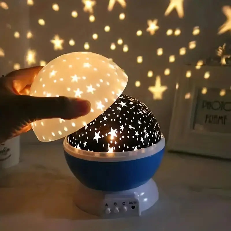 Sterrenprojector LED Nachtlamp met 360° Rotatie en Timer voor Kinderkamer en Slaapkamer | Oplaadbaar | Sansoti
