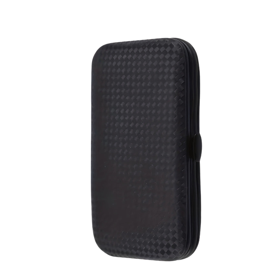Set professionnel de soins des ongles 7 pièces, manucure et pédicure, étui en acier inoxydable, format compact de voyage | Sansoti