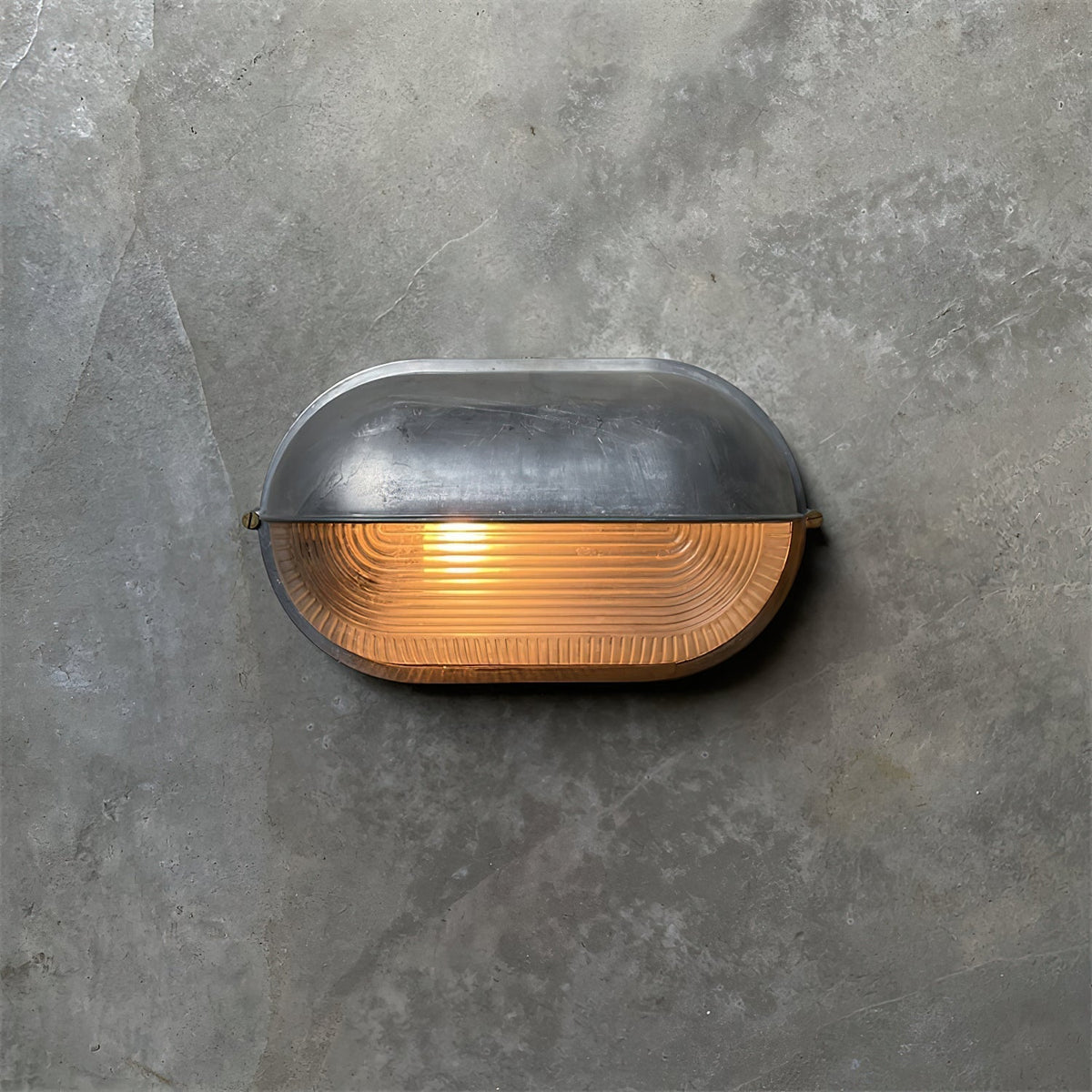 Außenwandleuchte aus Metall und Glas, wasserdicht IP65, Gold/Silber, rund/oval, für Balkon, Terrasse und Garten, stimmungsvolle Beleuchtung | Sansoti