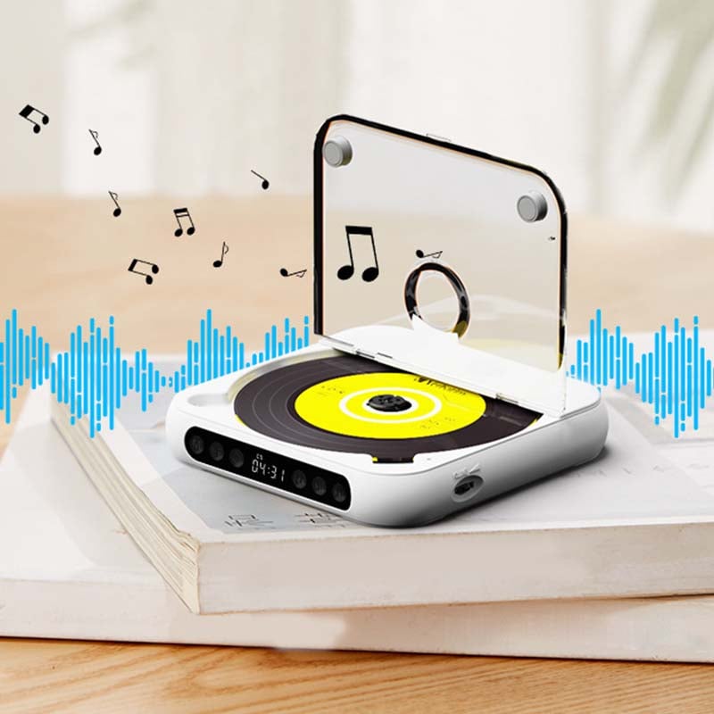 Draagbare Bluetooth CD-Speler – Compact & Oplaadbaar – Geschikt voor CD, CD-R, CD-RW & MP3 – Inclusief USB-C – Wireless & 3,5mm Audio | Sansoti