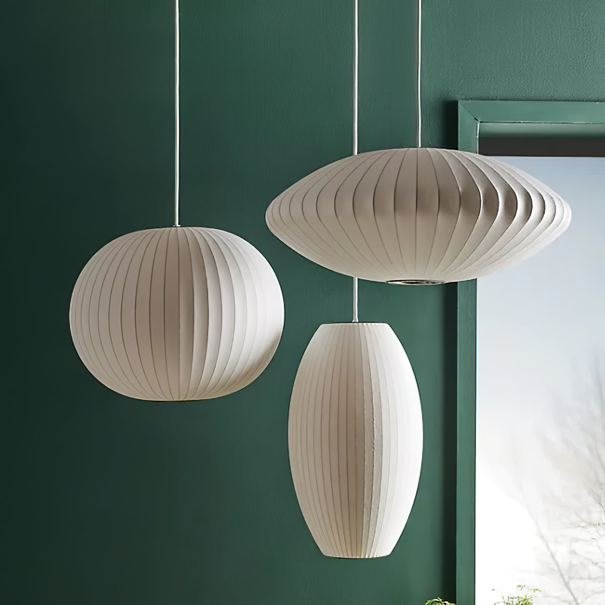 Bubbel Hanglamp met Stalen Draadstructuur Wit Ø40cm Moderne Verlichting | Sansoti