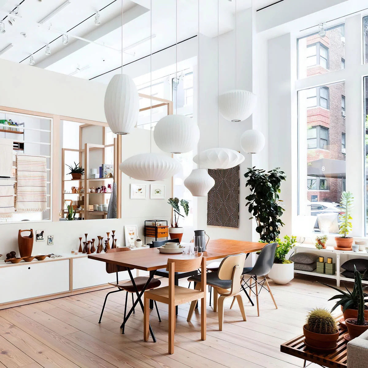 Bubbel Hanglamp met Stalen Draadstructuur Wit Ø40cm Moderne Verlichting | Sansoti