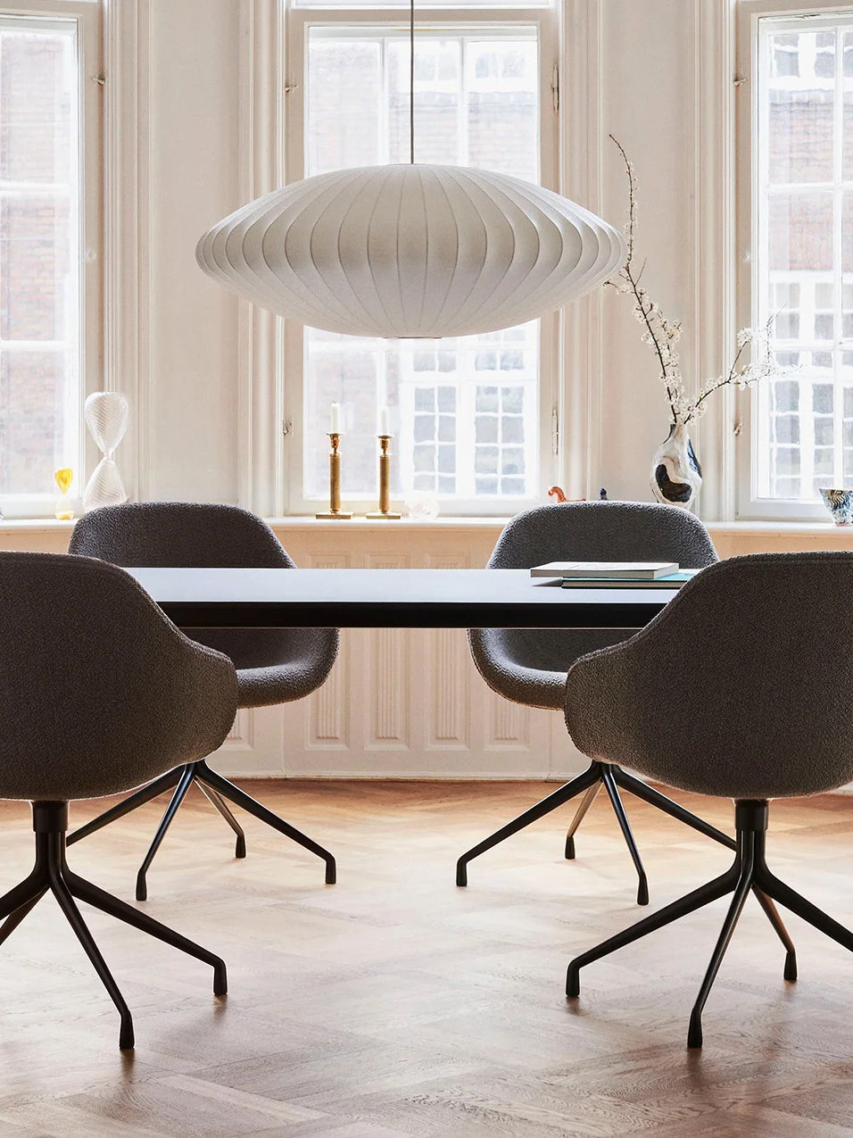 Bubbel Hanglamp met Stalen Draadstructuur Wit Ø40cm Moderne Verlichting | Sansoti