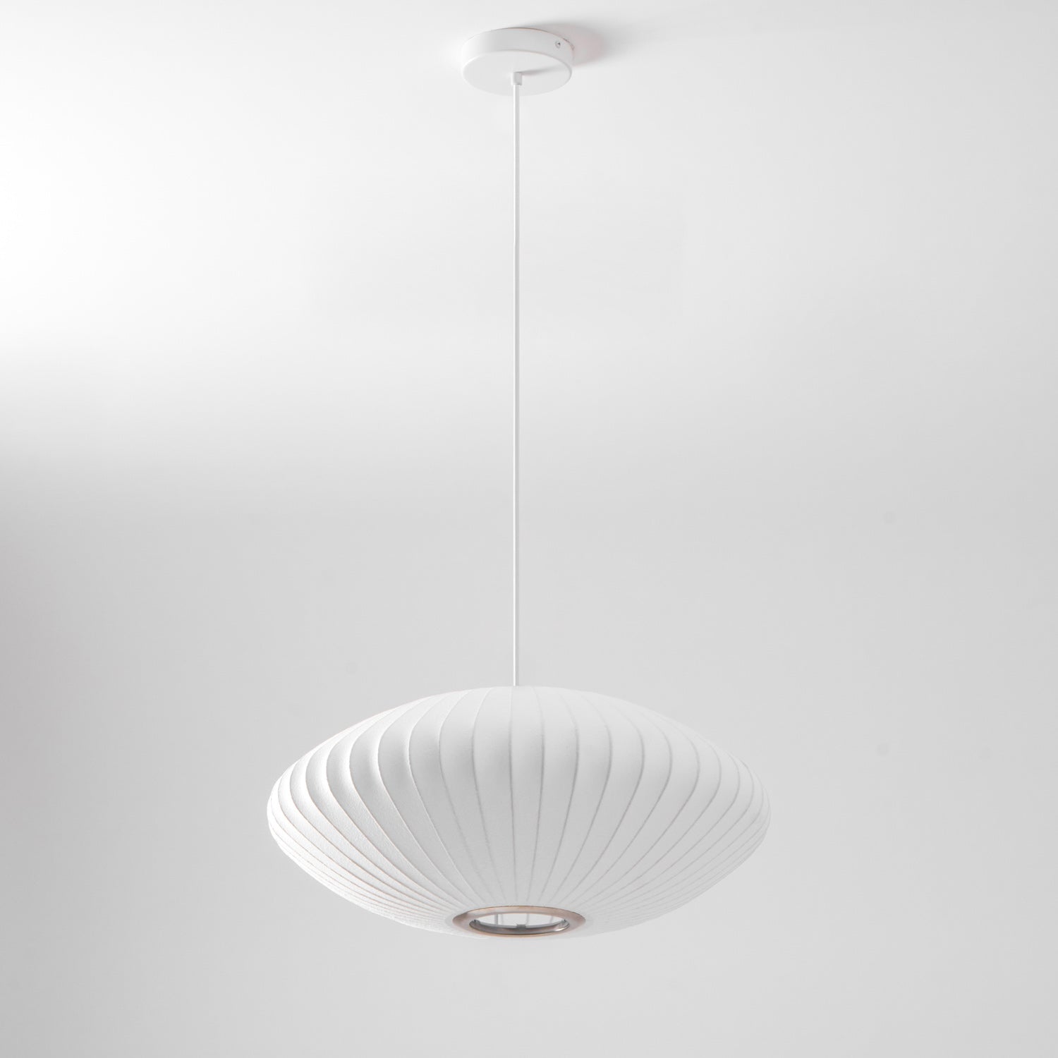 Bubbel Hanglamp met Stalen Draadstructuur Wit Ø40cm Moderne Verlichting | Sansoti