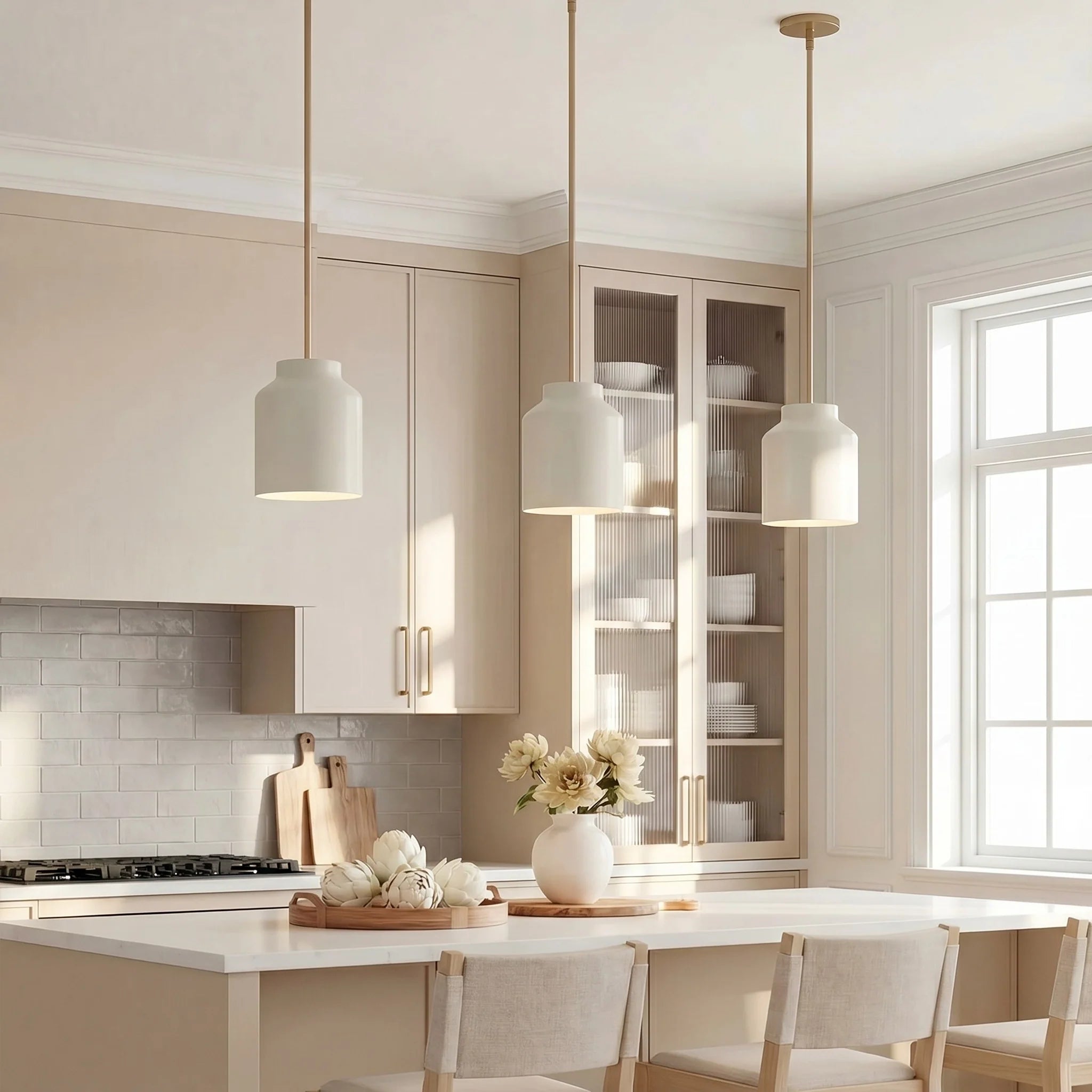Minimalistische Plafondlamp met Matte Afwerking – Morandi Kleuren – Scandinavisch Design | Sansoti