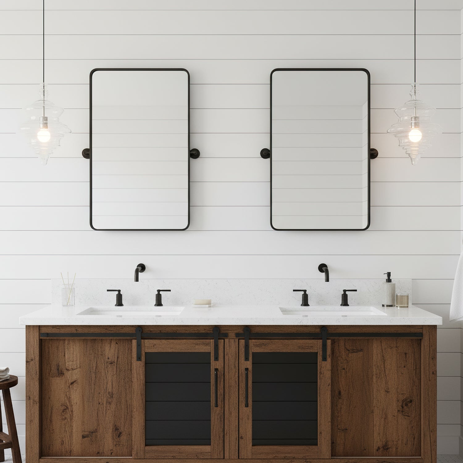 Hanglamp Geïnspireerd op Metropolitan Opera met Vloeiende Silhouet – Handgemaakt Glas in Transparant, Opaal of Amber – Verstelbare Draad 150 cm | Sansoti