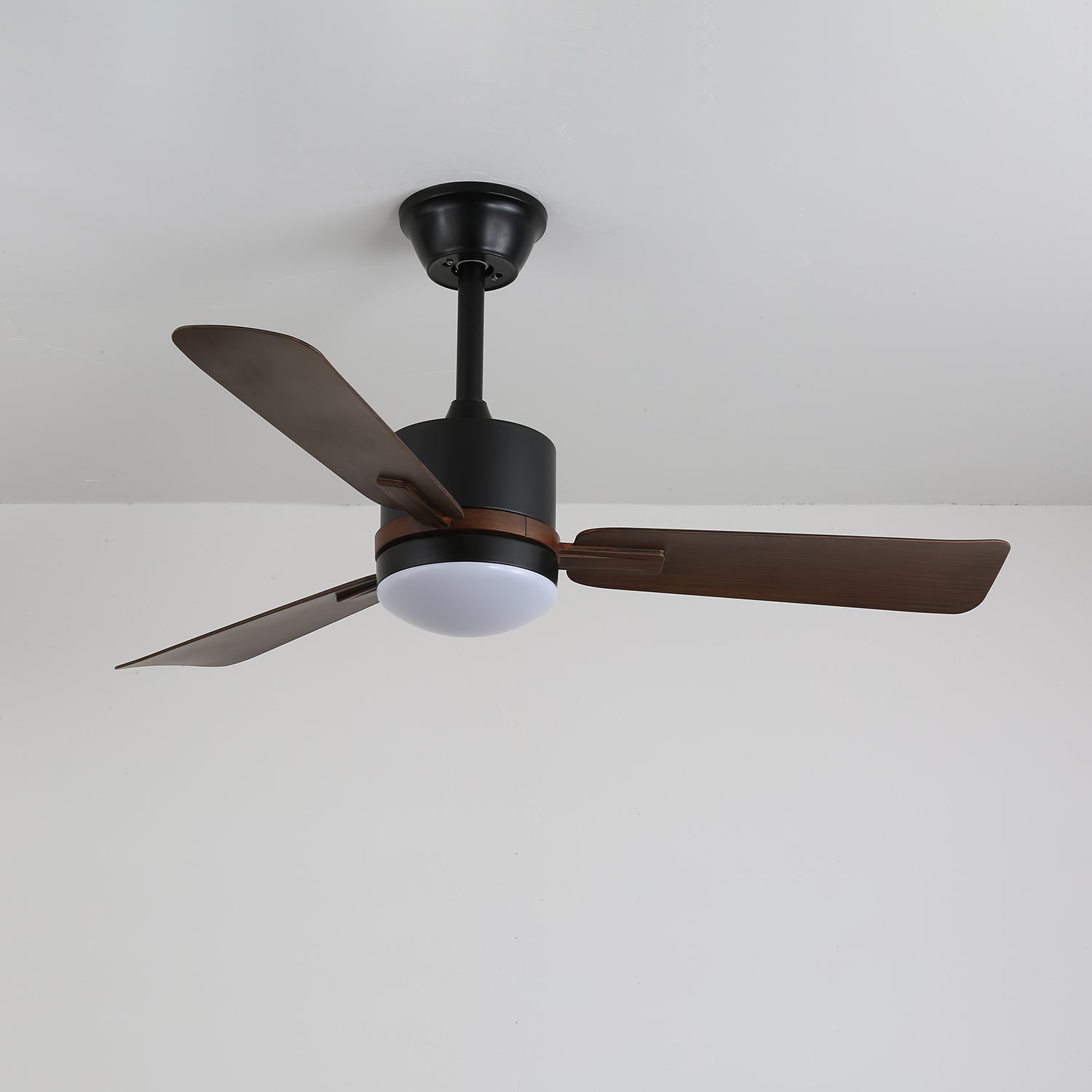 Moderne Plafondventilator met Verlichting — Hout & LED — Afstandsbediening | Sansoti