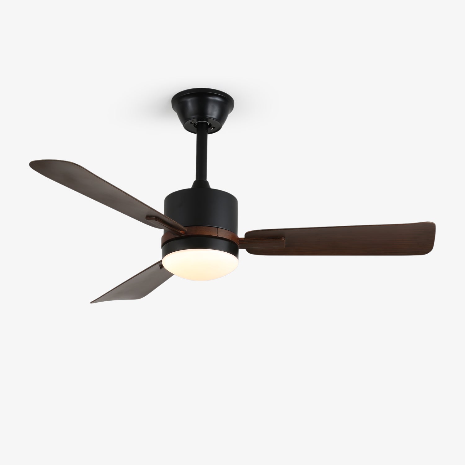 Moderne Plafondventilator met Verlichting — Hout & LED — Afstandsbediening | Sansoti