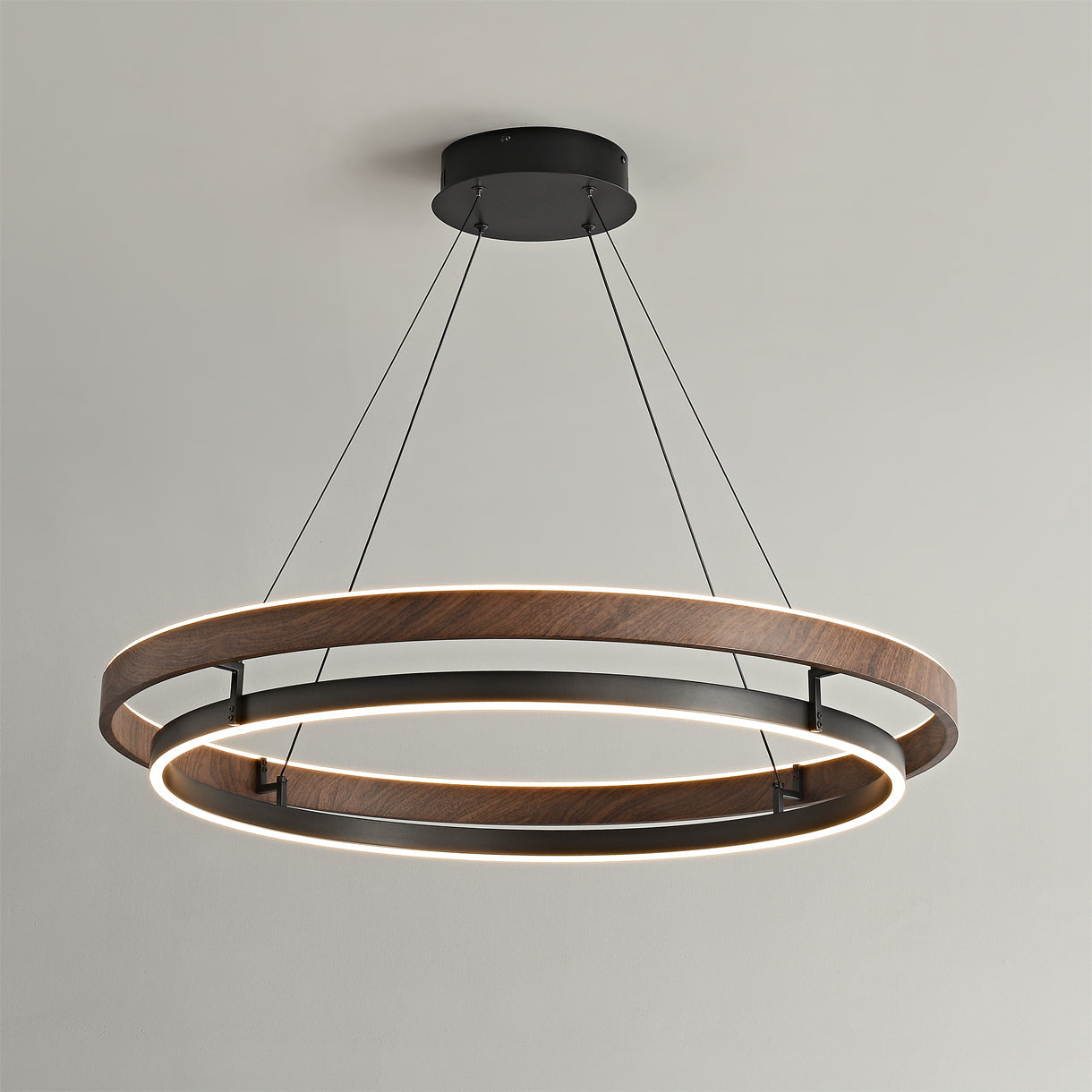 Moderne LED Hängeleuchte mit Ringen – Designer-Beleuchtung mit warmem Licht | Restfield