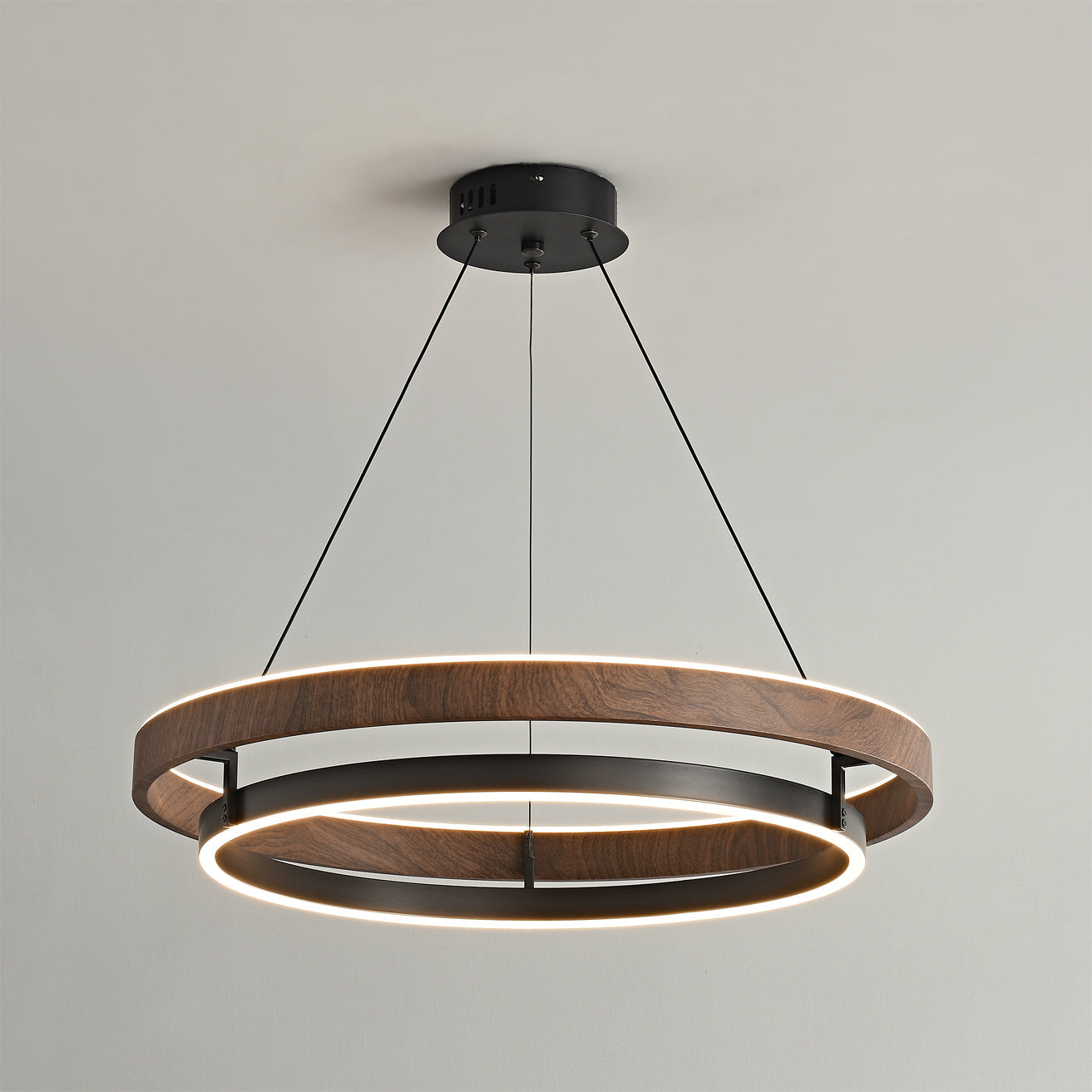 Moderne LED Hängeleuchte mit Ringen – Designer-Beleuchtung mit warmem Licht | Restfield