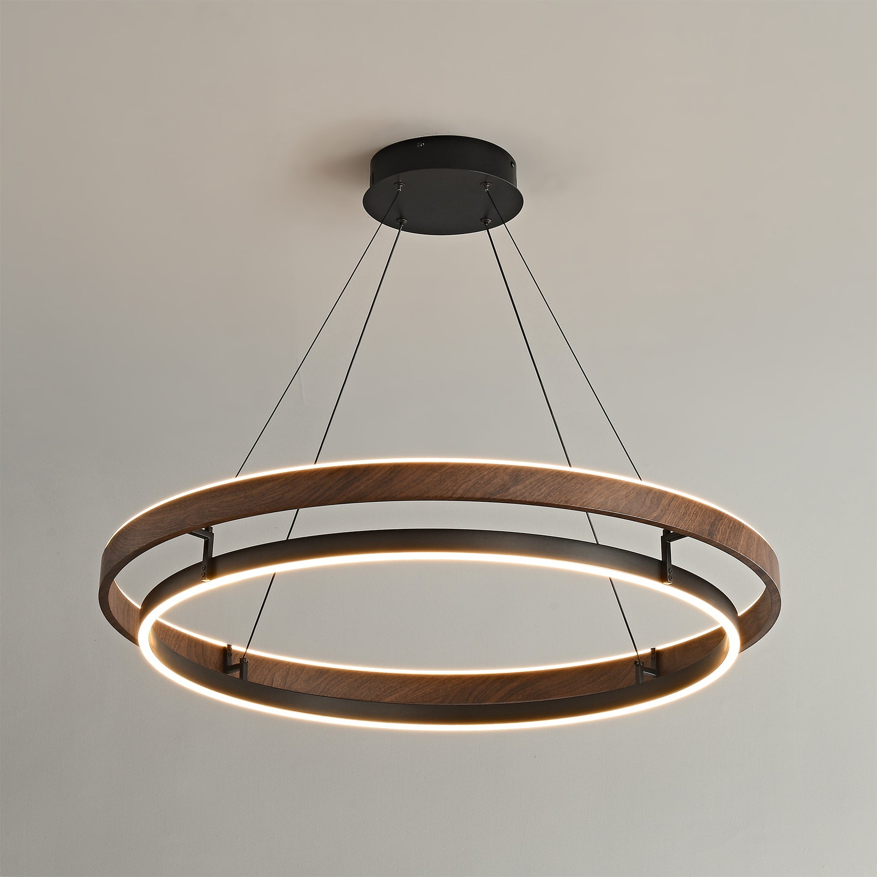 Moderne LED Hängeleuchte mit Ringen – Designer-Beleuchtung mit warmem Licht | Restfield