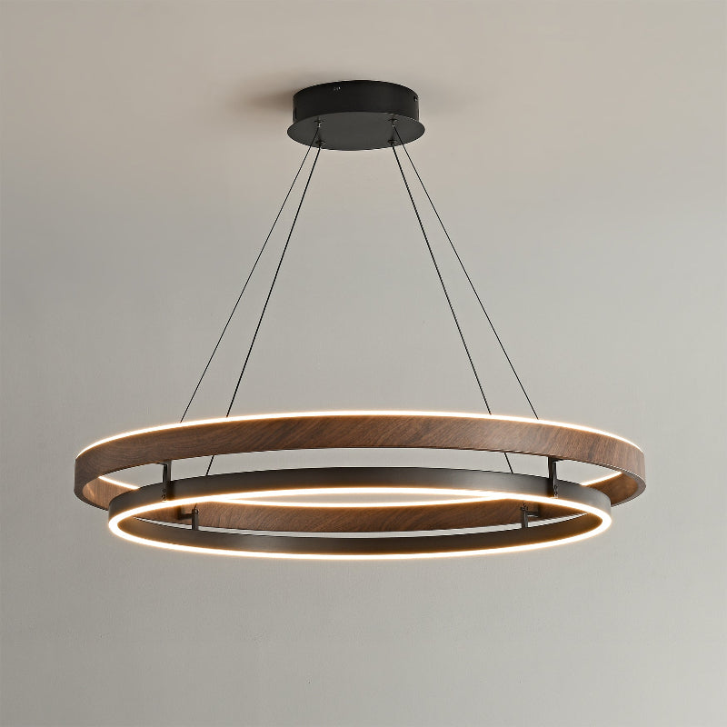 Moderne LED Hängeleuchte mit Ringen – Designer-Beleuchtung mit warmem Licht | Restfield