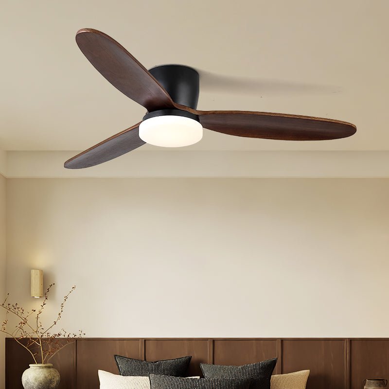Plafondventilator met Verlichting Athyrs – 35W LED Ingebouwd – 6 Snelheden – Afstandsbediening – Stille Motor – Klassiek Design – Donker Hout – Voor Woonkamer Slaapkamer | Sansoti