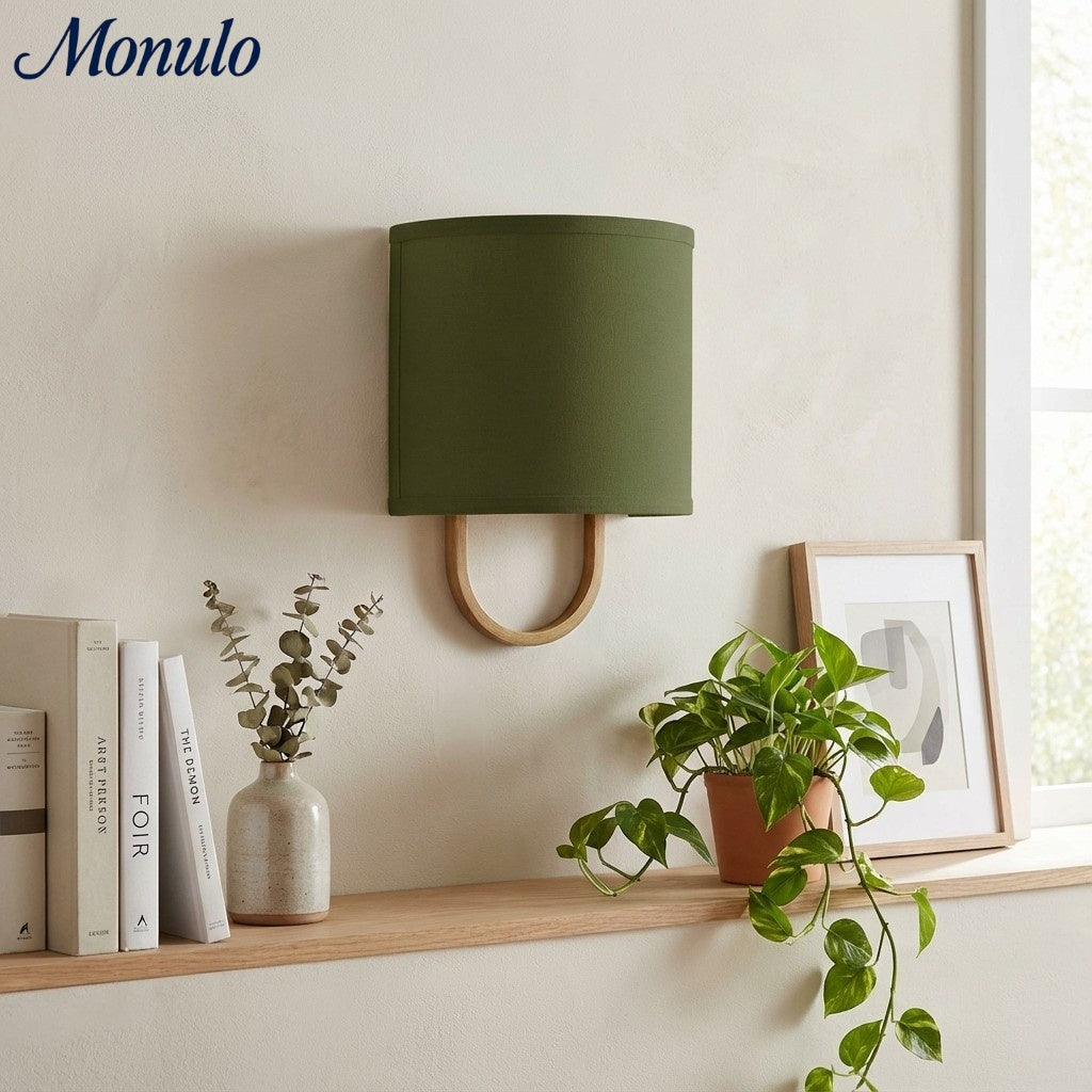 Wandlamp Stoffen Kap – Moderne Slaapkamer Wandverlichting voor Sfeervolle Ambiance | Sansoti