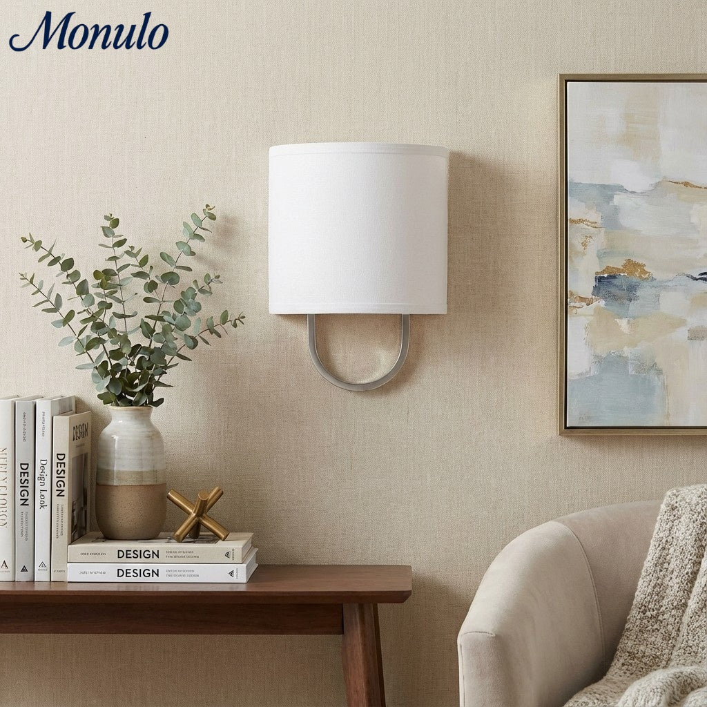 Wandlamp Stoffen Kap – Moderne Slaapkamer Wandverlichting voor Sfeervolle Ambiance | Sansoti