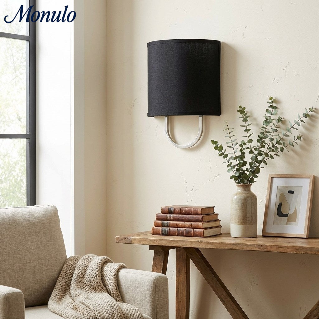 Wandlamp Stoffen Kap – Moderne Slaapkamer Wandverlichting voor Sfeervolle Ambiance | Sansoti