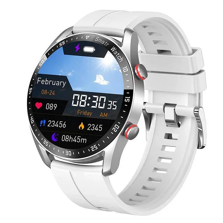 Smartwatch met Gezondheidsfuncties en Bluetooth-bellen – HD-scherm 1,45 inch – Hartslagmeter en Bloedzuurstofmeting | Sansoti
